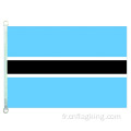 Drapeau national du Botswana 100% polyester 90*150CM Bannière du Botswana